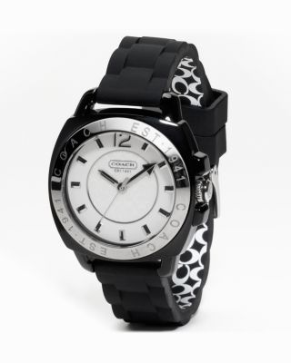 COACH Boyfriend Rubber Strap Watch, 38mm | Bloomingdale's