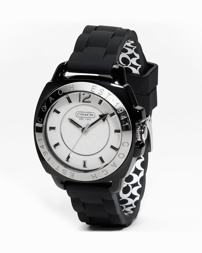COACH Boyfriend Rubber Strap Watch 38mm Bloomingdale s