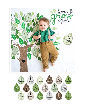 Lulujo Here I Grow Again Photo Blanket & Monthly Card Set - Baby