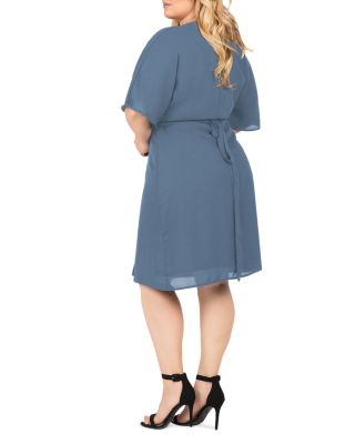 Plus Candice Floral Print Wrap Dress