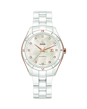 Rado Hyperchrome Watch, 36mm In Beige/white