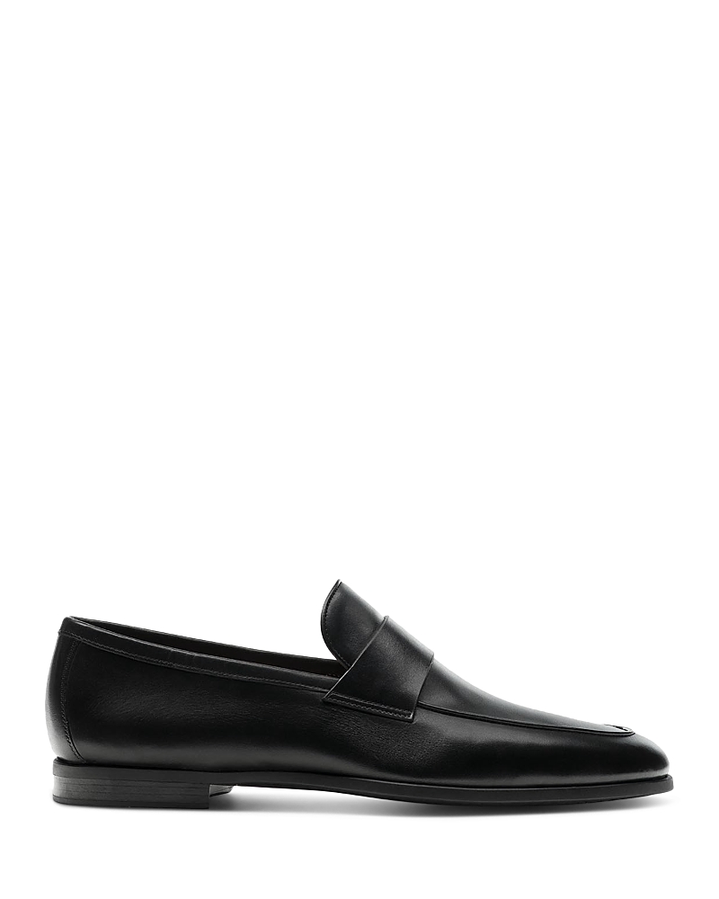 Magnanni Roberto Leather Penny Loafers In Black