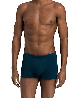 Hanro Cotton Superior Boxer Briefs In Oxford Blue