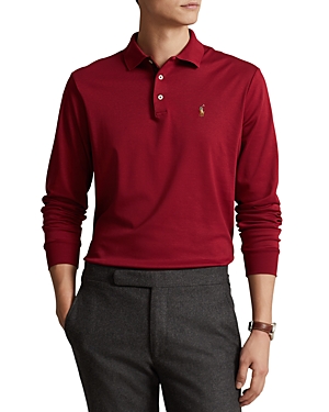 Polo Ralph Lauren Classic Fit Soft Cotton Long-sleeve Polo Shirt In Holiday Red