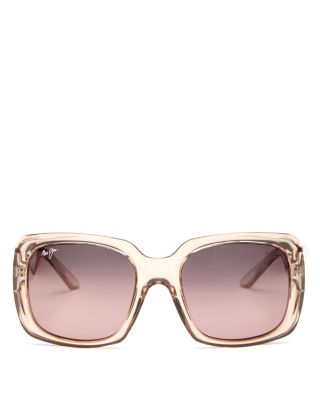 Maui Jim  Polarized Oversized Square Sunglasses, 55mm