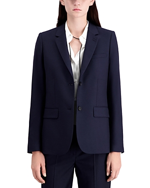 The Kooples Classic Two Button Blazer In Navy