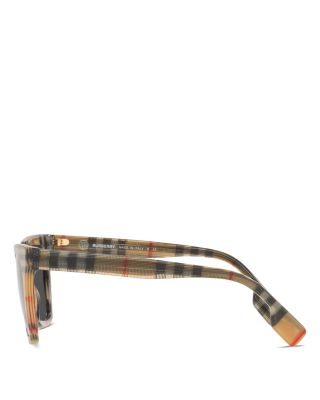  Vintage Check Irregular Sunglasses, 53mm