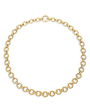 Temple St. Clair 18K Yellow Gold Classic Jean D'Arc Graduated Link Collar Necklace, 18