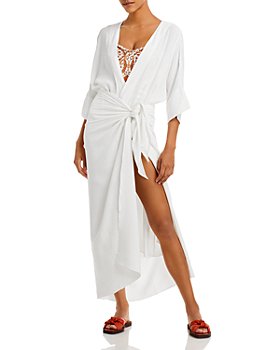Haight - Knot Front Swim Cover-Up Dress