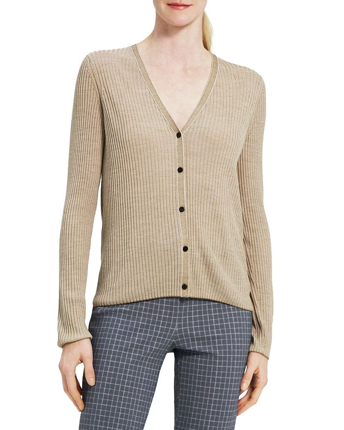 Theory new arrivals ribbed cardigan