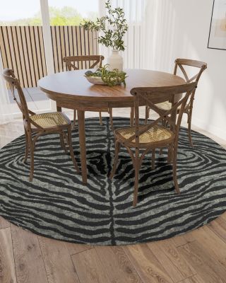 Mali ML1 Round Area Rug, 4' x 4'