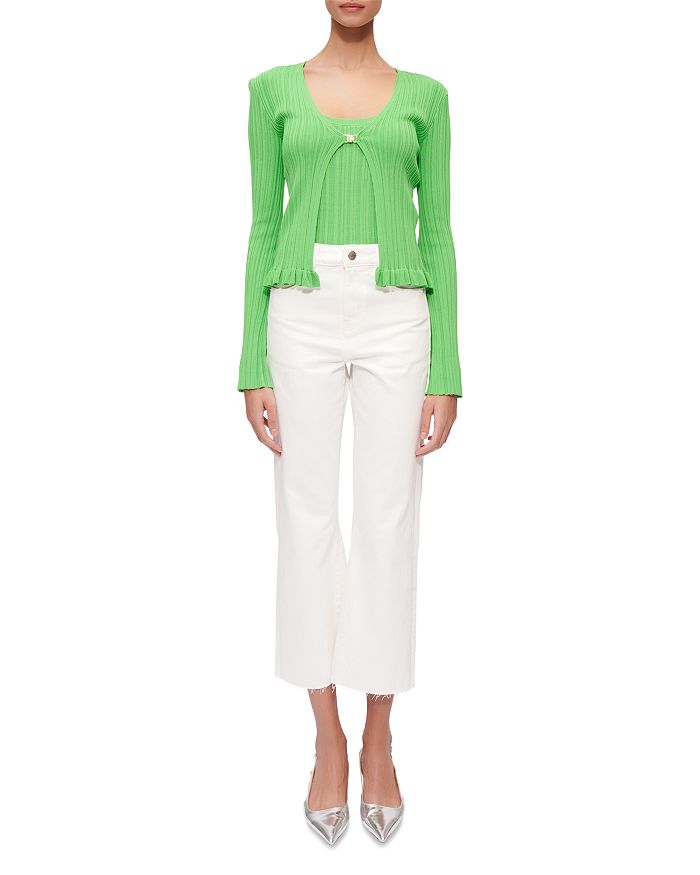 Maje Madeno Chain Trim Belted Cardigan main image 0