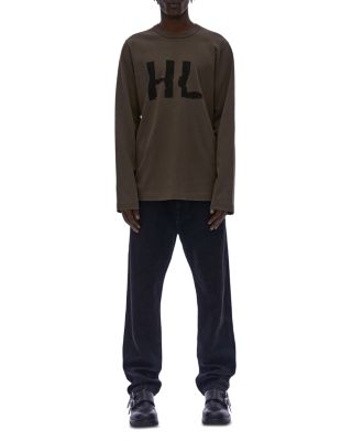 Helmut Lang Crumple Long-sleeve Shirt In Fje Juniper