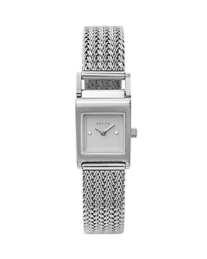 Shop Breda Revel Tethered Watch, 18mm In Silver