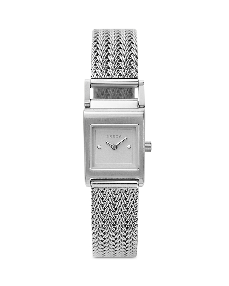 Breda Women's Stainless Steel Revel Tethered Mesh Bracelet Watch In Silver