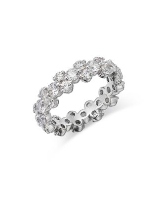 Bloomingdale's Fine Collection - Diamond Cluster Eternity Band, 4.0 ct. t.w., in 14K White Gold, 4.0 ct. t.w. - Exclusive