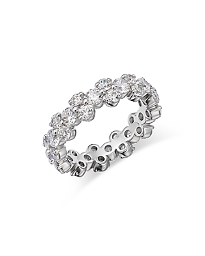 Bloomingdale's Diamond Cluster Eternity Band, 4.0 Ct. T.w., In 14k White Gold, 4.0 Ct. T.w. - 100% Exclusive