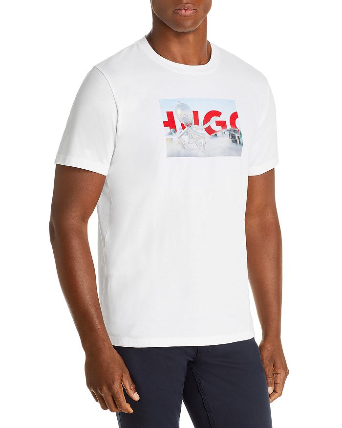 HUGO Deeves Regular Fit Graphic Logo Tee | Bloomingdale's