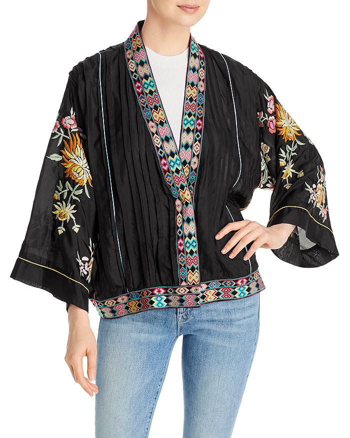 Multi Eno Pintuck Kimono Johnny Was Women Clothing Sweaters Cardigans Kimonos 