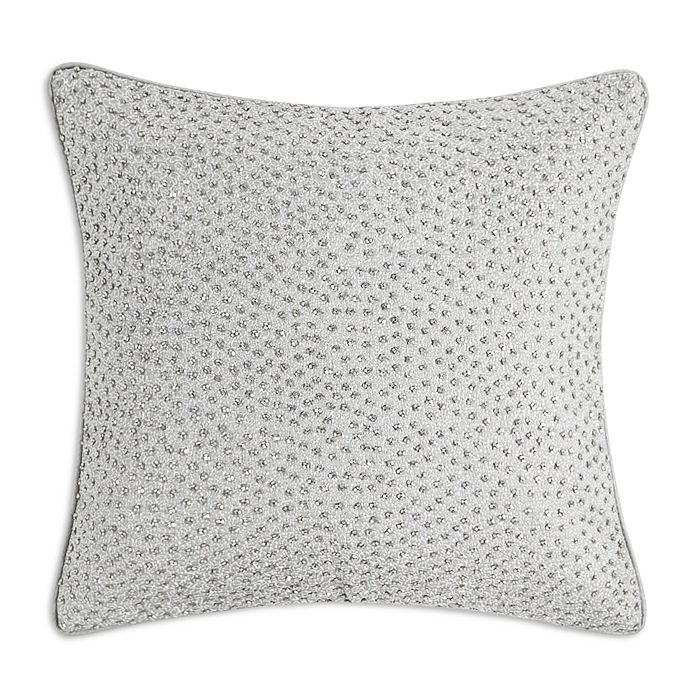 Hudson Park Collection Palmetto Cotton Silk Decorative Pillow, 16" x 16