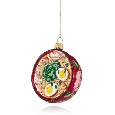 Bloomingdale's - Glass Ramen Bowl Ornament - 100% Exclusive