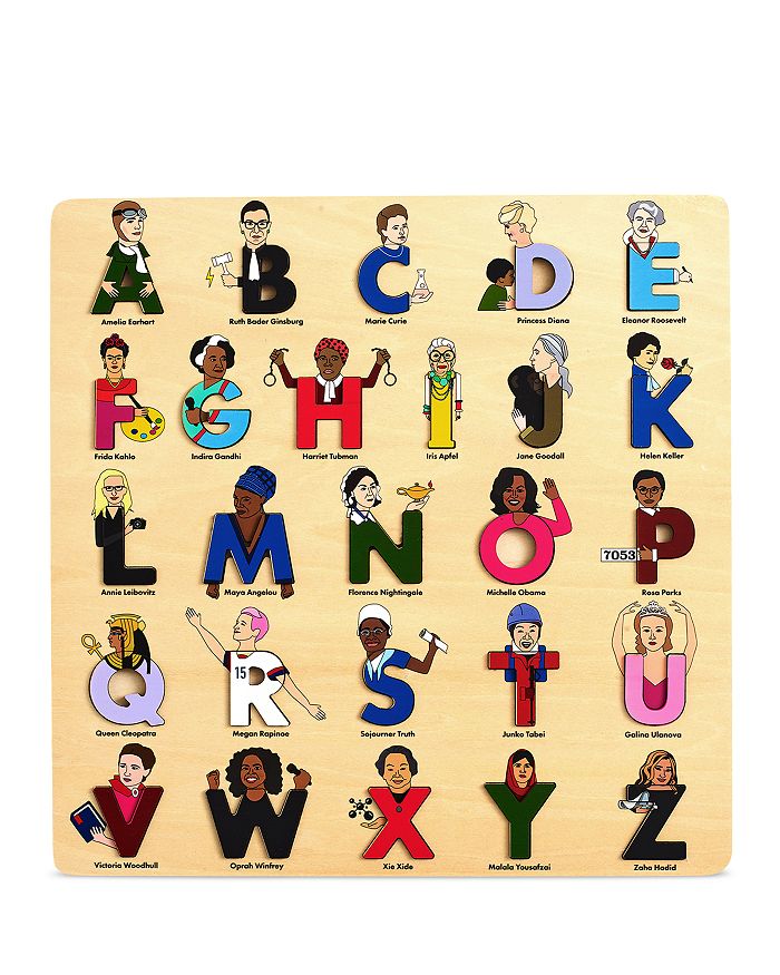 Alphabet Legends Lady Legends Wooden Alphabet Puzzle Ages 36