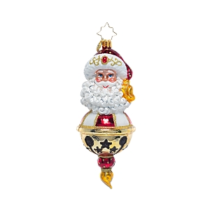 Christopher Radko Jingle All the Way Santa Bell Ornament