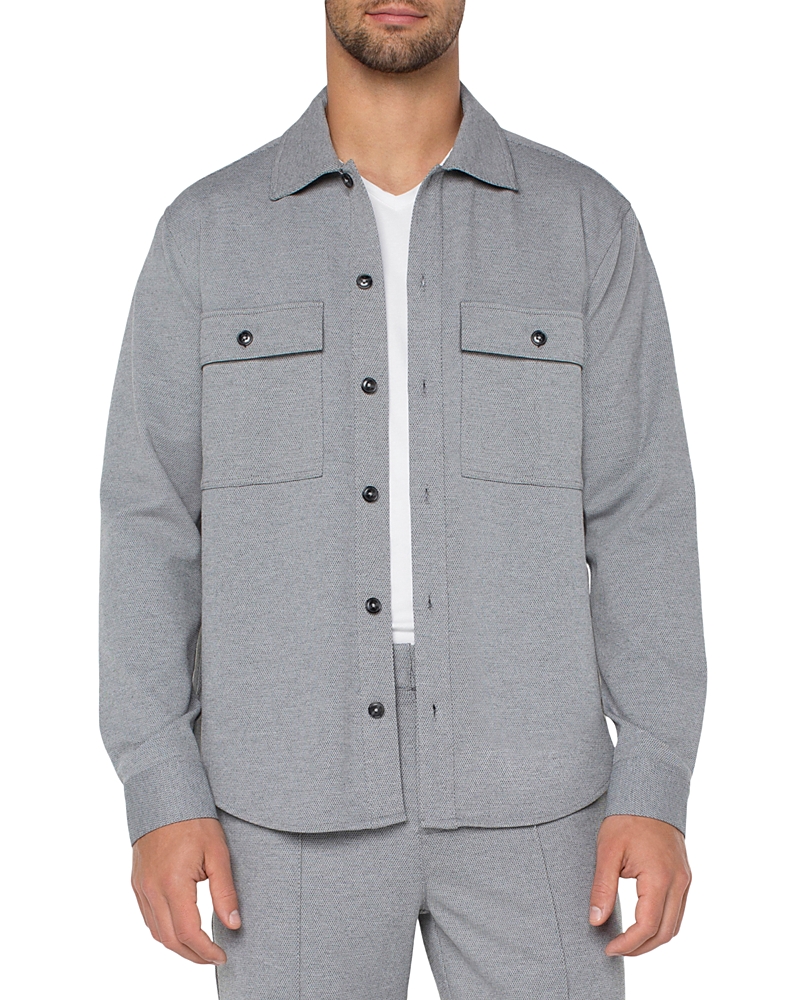 Liverpool Los Angeles Easy Overshirt In Heather Gray