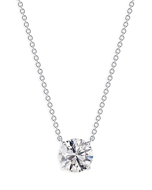 De Beers Forevermark Diamond Classic Solitaire Pendant Necklace In 18k White Gold, 0.15 Ct. T.w.