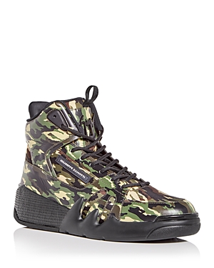 GIUSEPPE ZANOTTI MEN'S SPOTTY TALON HIGH TOP SNEAKERS