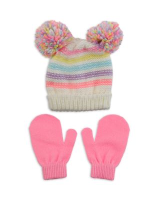 Capelli Girls' 2 Pc. Knit Pom Poms Hat 