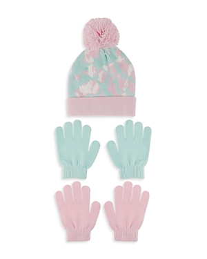 Capelli Girls' Tie Dyed Hat & Gloves Set - Big Kid In Multi