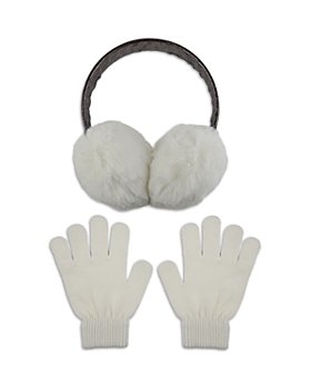 Capelli - Girls' Faux Fur Earmuffs & Gloves Set