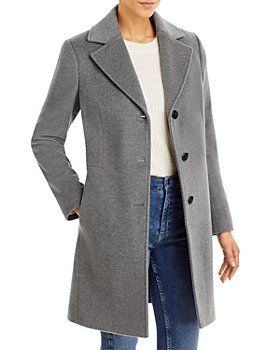 Gray Wool & Cashmere Coats For Women - Bloomingdale's