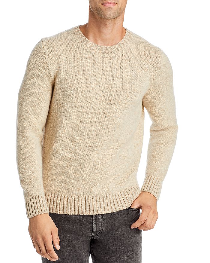 Inis Meain Classic Donegal Wool & Cashmere Crewneck Sweater ...