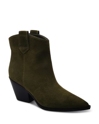 Kenneth Cole Women's Kara Pointed Toe Block Heel Ankle Booties