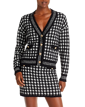Aqua Checkered Cropped Cardigan - 100% Exclusive In Multi