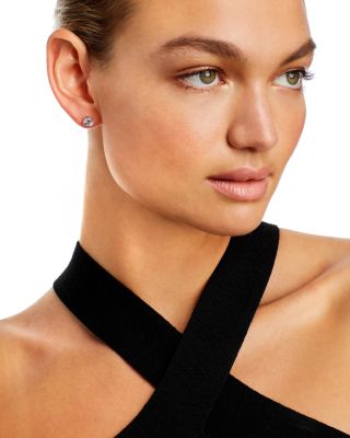 Bloomingdale&#39;s Certified Round Diamond Stud Earrings in 14K White Gold featuring diamonds with the De Beers Code of Origin, 2.0 tcw 