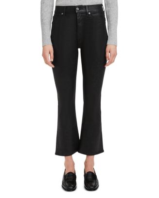 High Waist Slim Kick Coated Camel - 7 For All Mankind