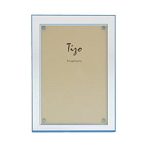 Tizo Double Border Lucite Frame, 4 X 6 In Clear/light Blue