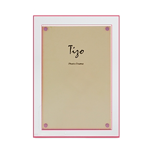 Tizo Double Border Lucite Frame, 4 X 6 In Clear/pink