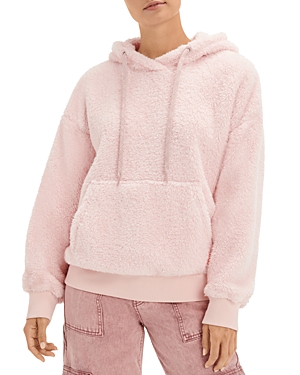 Ugg Loyra Sherpa Hoodie In Lotus Blossom