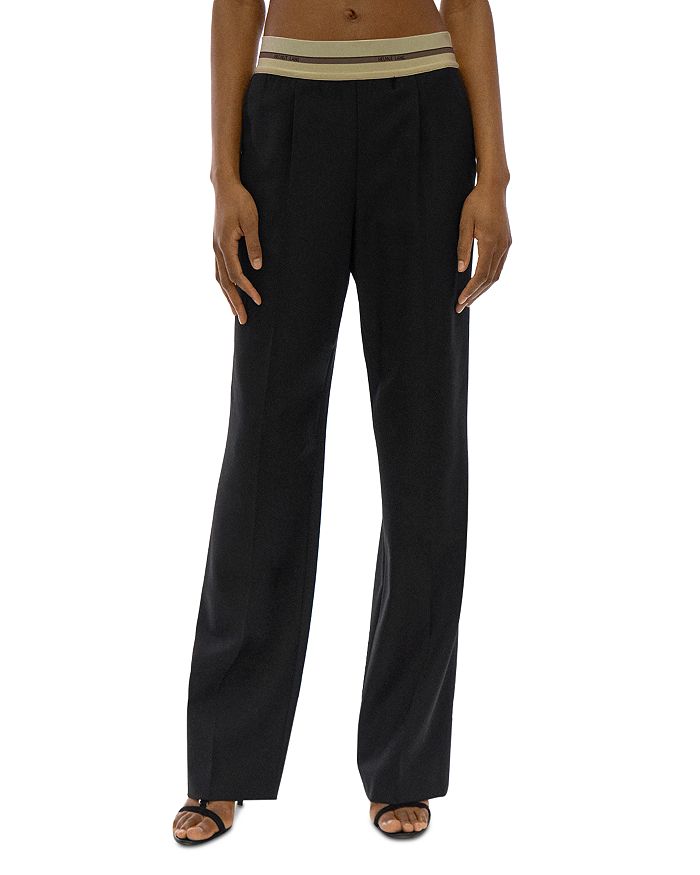 Helmut Lang Pull On Straight Leg Suiting Pants | Bloomingdale's