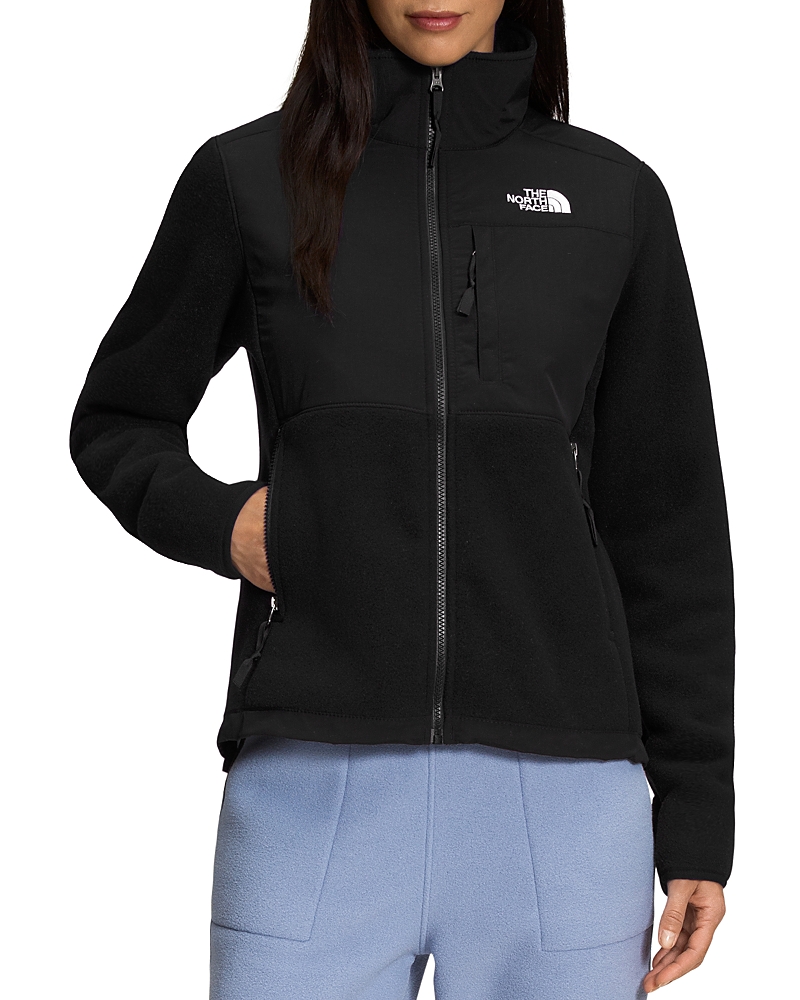 The North Face Denali 2 Paneled Recycled Fleece And Shell Jacket In Tnf Black