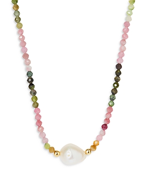 Argento Vivo Beaded Freshwater Pearl Pendant Necklace, 14 - 16