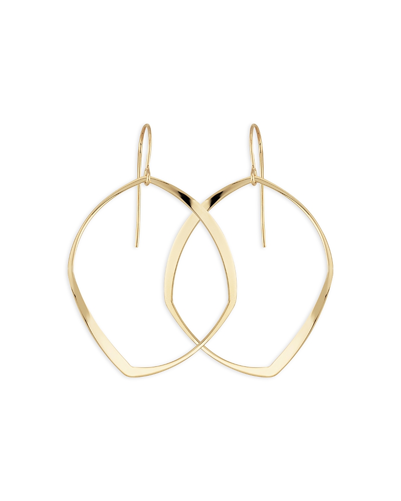 Bloomingdale's Fine Collection Abstract Oval Drop Earrings In 14k Yellow Gold In Gold