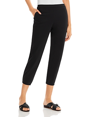 Theory Tapered Pull-on Pant In Precision Ponte In Black