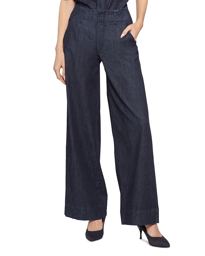 NYDJ Mona High Rise Wide Leg Jeans in Lwrinse | Bloomingdale's