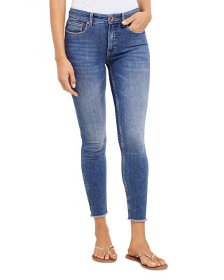 Vintage indigo raw hem jamie jeans top