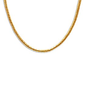 Gurhan - 24K Yellow Gold Vertigo Diamond Accented Segmented Chain Necklace, 16-18"